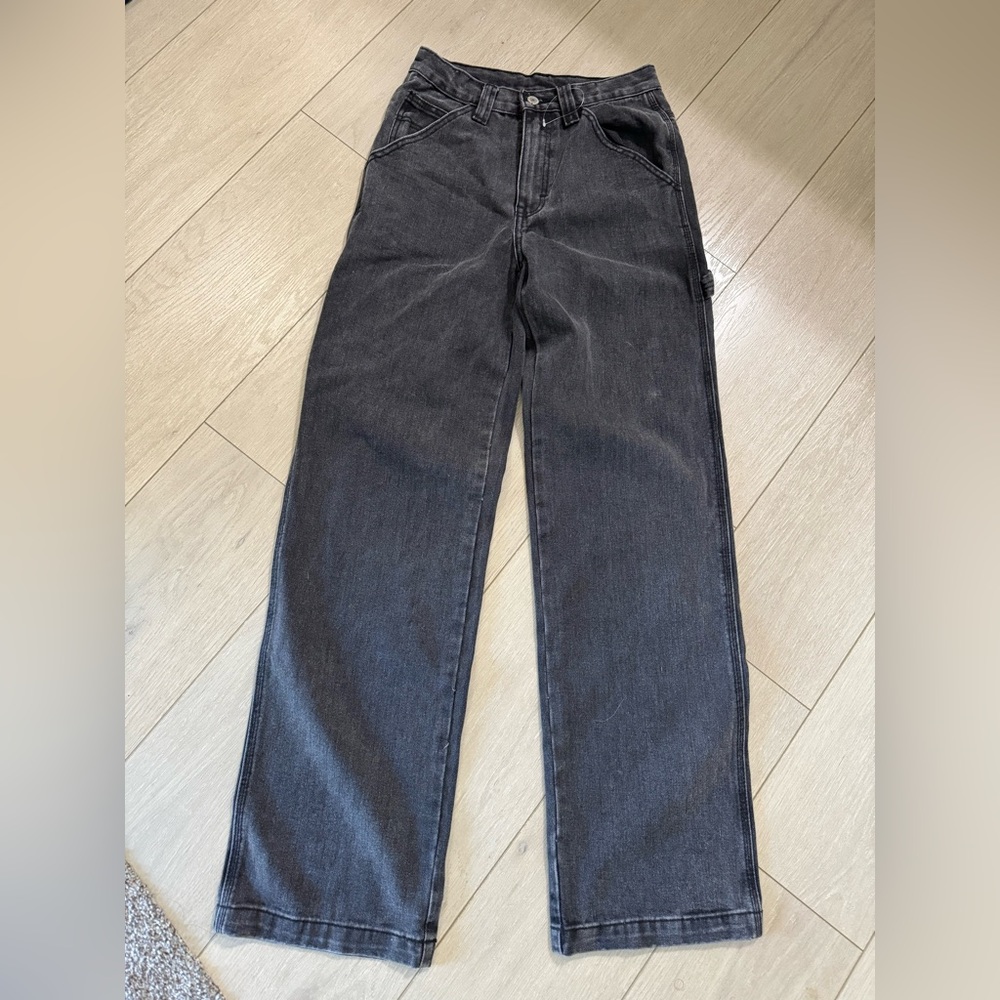 Wide leg, High Waist Baggy Jeans Loose Boyfriend Jeans Denim, with pockets.